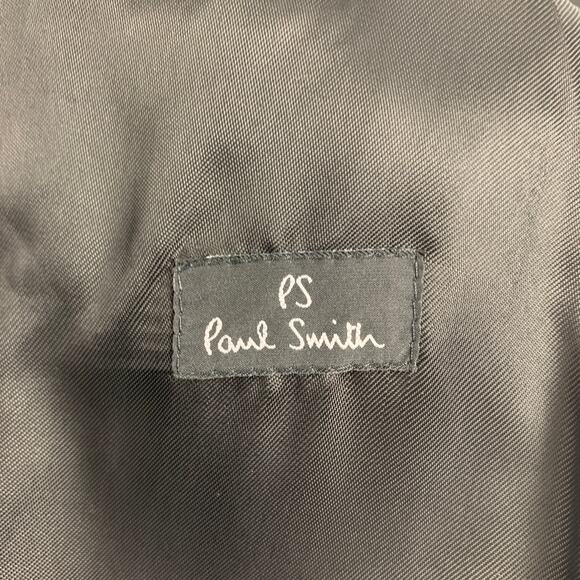 PS by PAUL SMITH Size 42 Olive Black Plaid Wool Nylon Coat - Picture 7 of 7